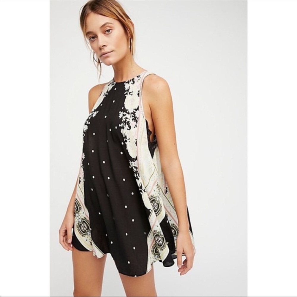 Free People Intimately Black Combo dress